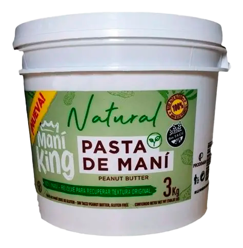 KING PASTA DE MANI NATURAL X 3 KG