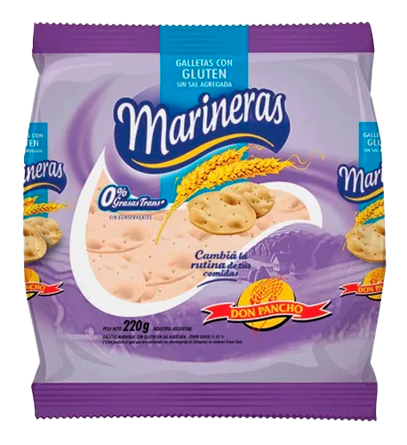 DON PANCHO MARINERAS CON GLUTEN X 220 GRS 12