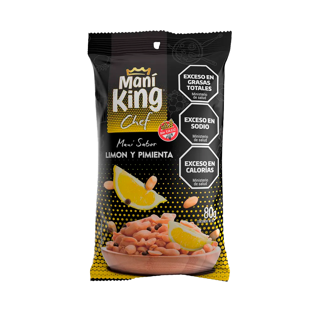 KING MANI SABOR LIMON Y PIMIENTA X 80 G