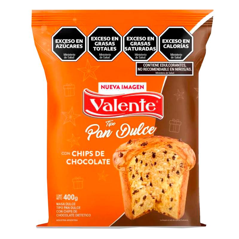 VALENTE PAN DULCE CHIP X 400 GRS 12