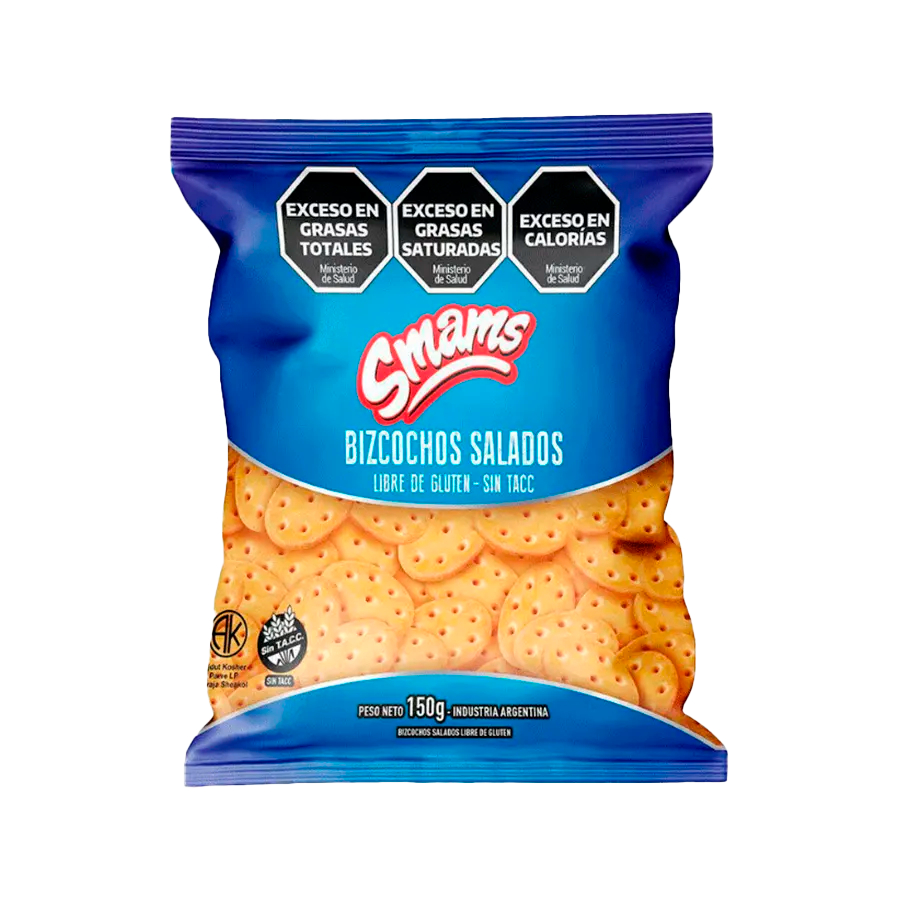 SMAMS BIZCOCHOS SALADOS X 150 GR 16