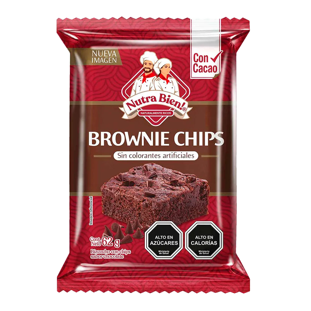 SABE BIEN! BROWNIE CHIPS X 62 GR 12