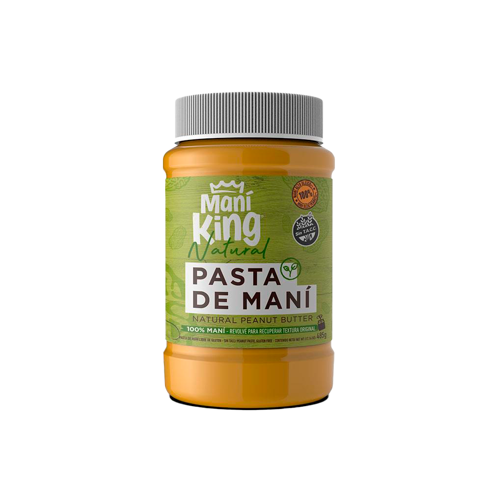 KING PASTA DE MANI NATURAL X 485 G 12 