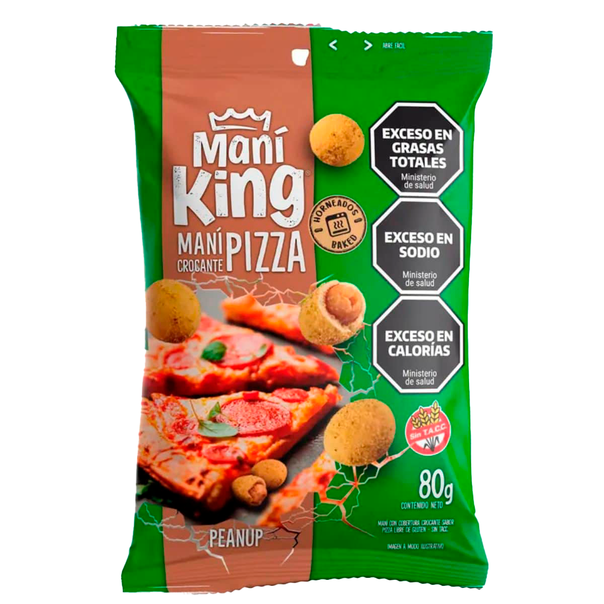 KING MANI CROC JAPONES PIZZA X 80 G