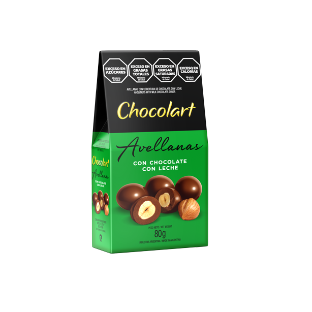 CHOCOLART AVELLANA CON LECHE X 80 G 24