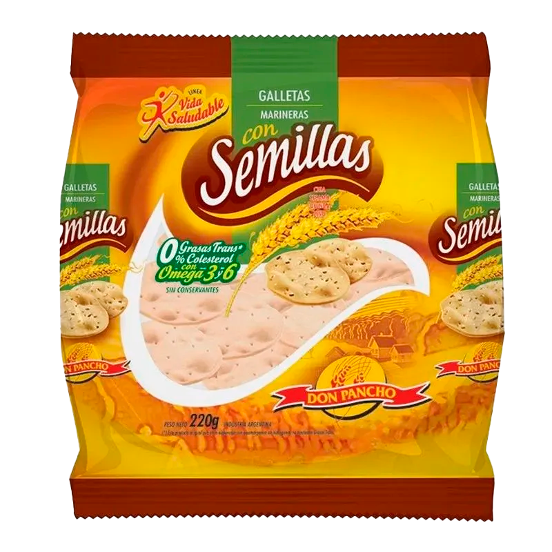 DON PANCHO MARINERAS CON SEMILLAS X 220 GRS 12