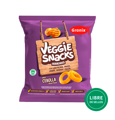 GRANIX VEGGIE SNACKS CEBOLLA X 90 G 8