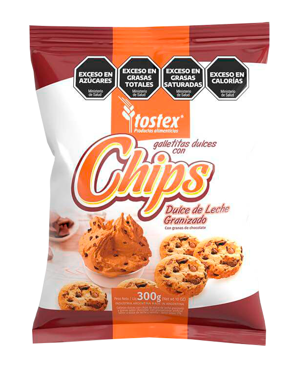 TOSTEX CHIP DULCE DE LECHE X 300G 10