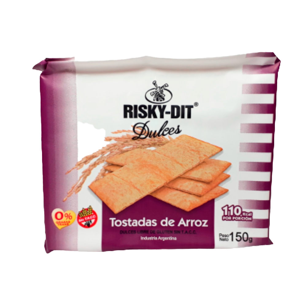 RISKY-DIT TOSTADAS DE ARROZ DULCE X 150 G 24 