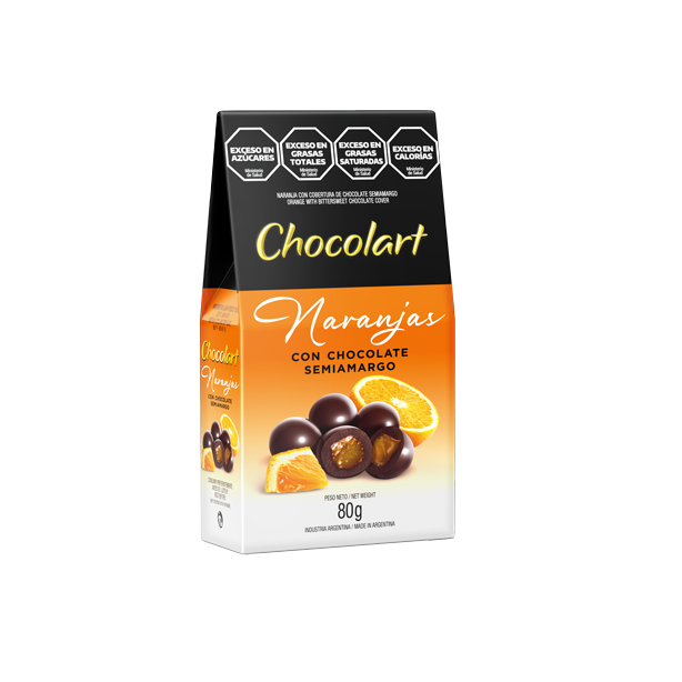 CHOCOLART NARANJA X 80 G 24