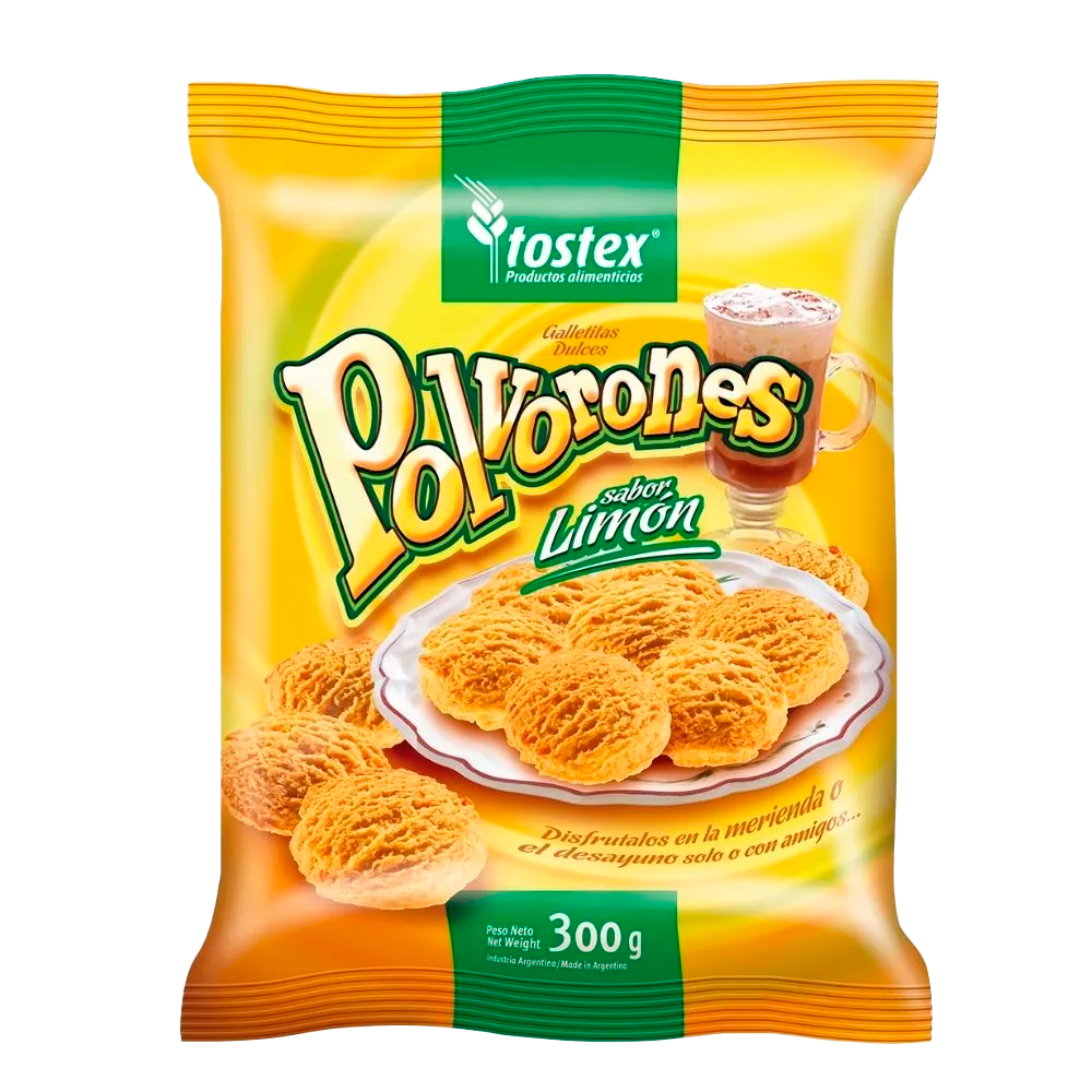 TOSTEX POLVORON SABOR LIMON X 300 G 10