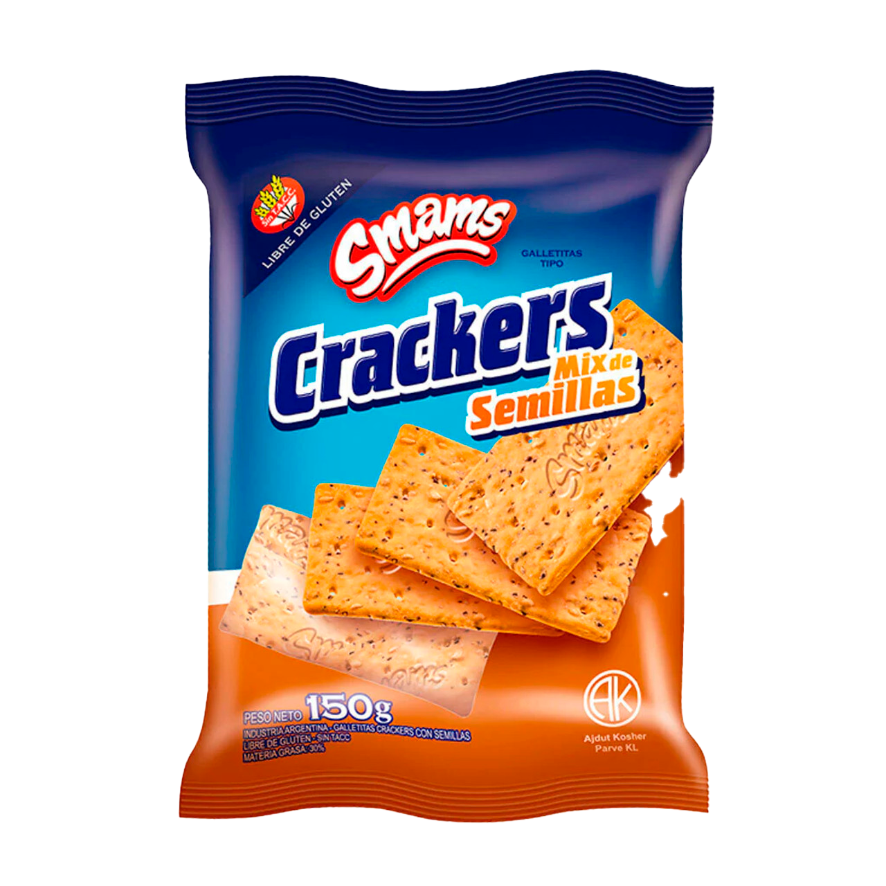SMAMS CRACKERS C/SEMILLA X 150 G 18