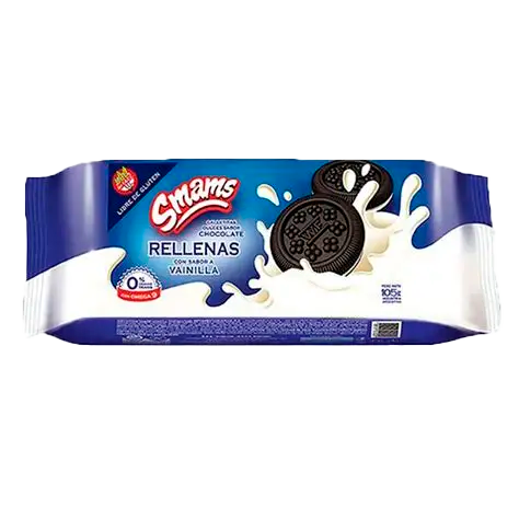 SMAMS RELLENAS S/ CHOC X 105 G 18