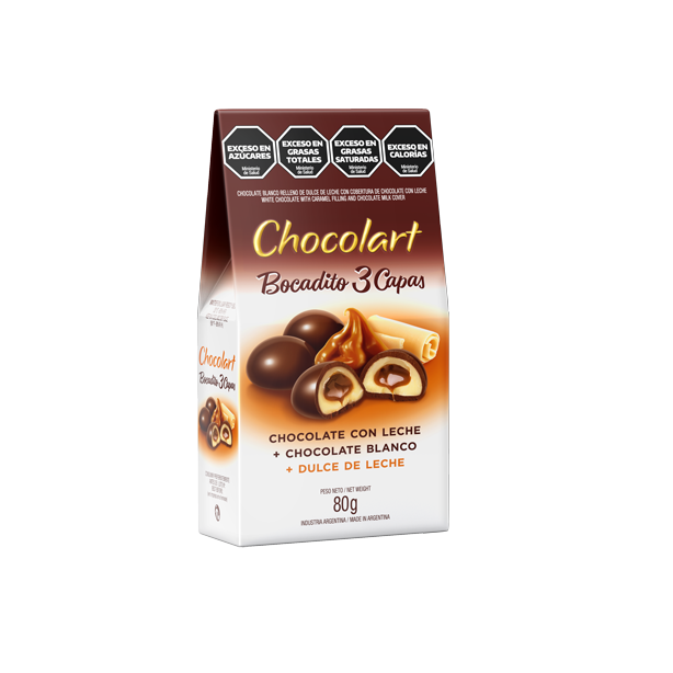 CHOCOLART BOCADITO DULCE LECHE X 80 G 24
