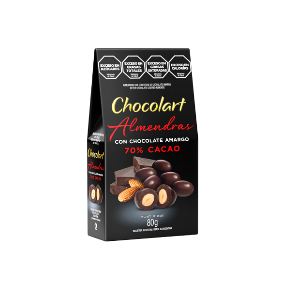 CHOCOLART ALME C/CHOC AMAR 70% CACAO X 80 G 24
