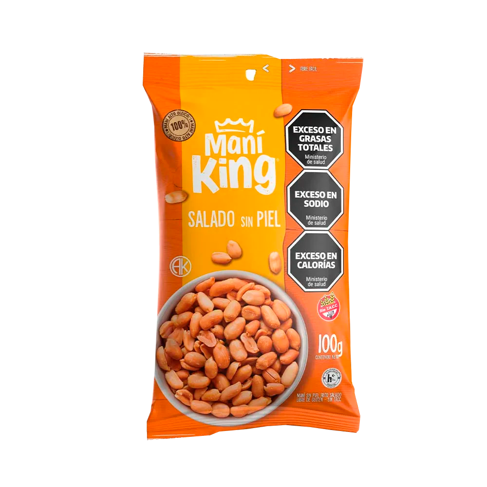 KING MANI SALADO SIN PIEL X 100 GRS 15